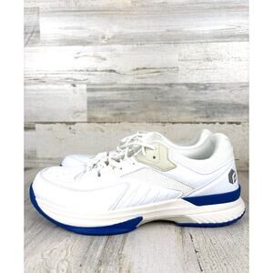 FitVille D5750 Mens 13 EW White Blue Amadeus Tennis Pickleball Court Shoes